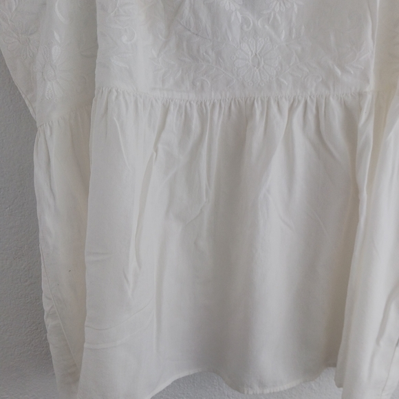 EUC Torrid White Babydoll Cotton Window Pane Button Tank Top Womens 2X - Picture 6 of 8
